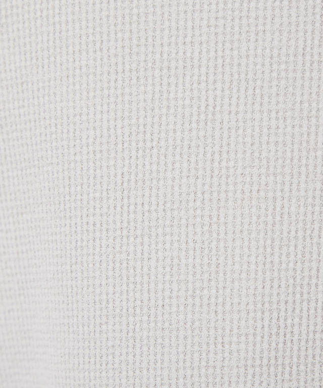 ワッフル ハーフジップ プルオーバー