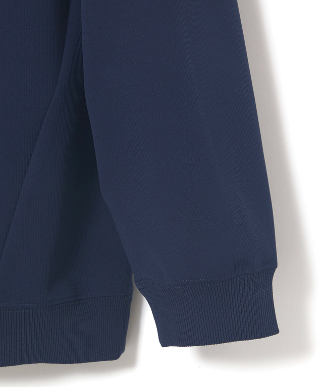 ダブルフェイス ハーフジップ パーカー