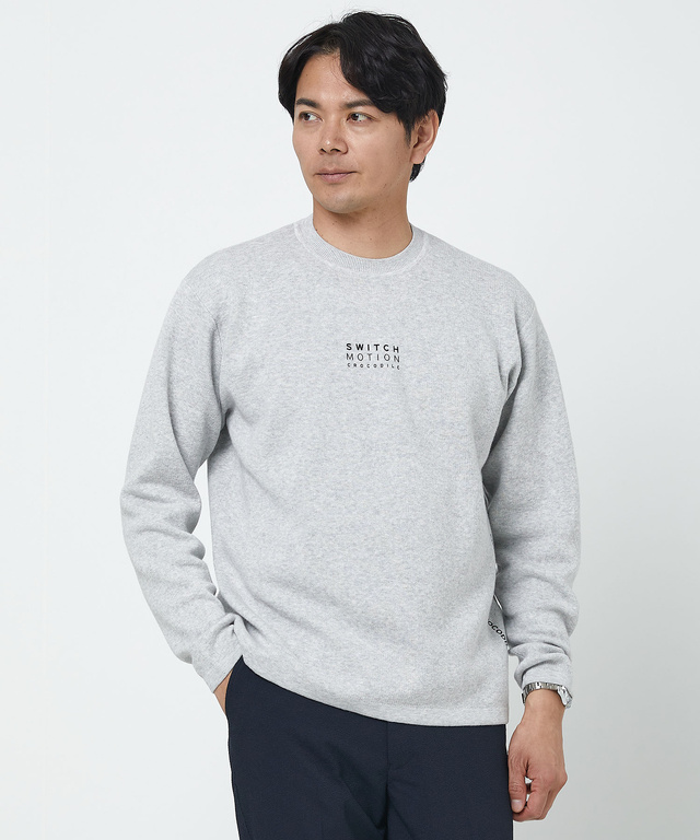 ロゴデザイン プルオーバー ニット
