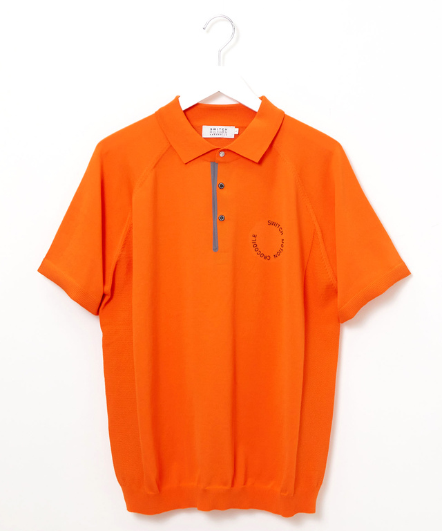 ロゴプリント ニット ポロシャツ【ZERO POLO SHIRT】