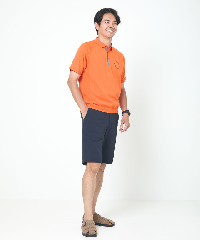 ロゴプリント ニット ポロシャツ【ZERO POLO SHIRT】