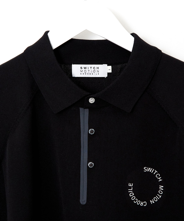 ロゴプリント ニット ポロシャツ【ZERO POLO SHIRT】