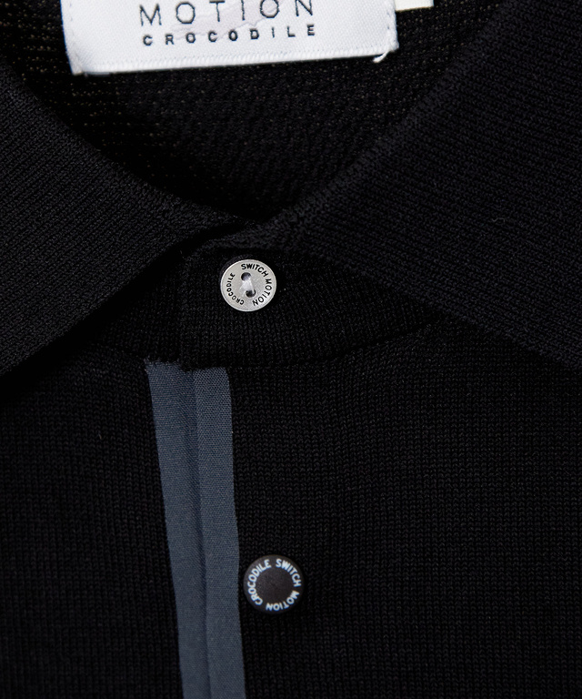 ロゴプリント ニット ポロシャツ【ZERO POLO SHIRT】