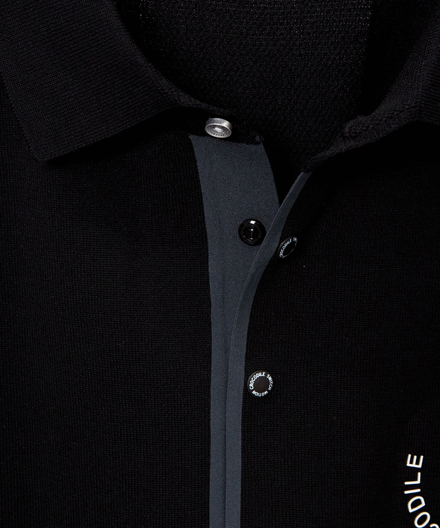 ロゴプリント ニット ポロシャツ【ZERO POLO SHIRT】