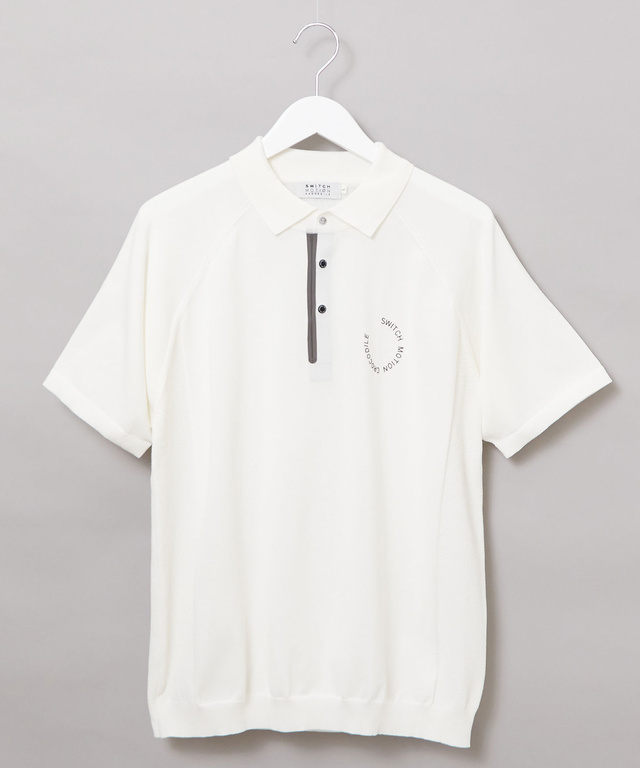ロゴプリント ニット ポロシャツ【ZERO POLO SHIRT】