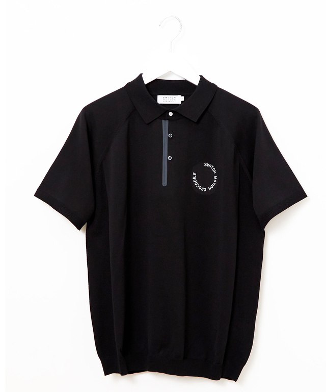ロゴプリント ニット ポロシャツ【ZERO POLO SHIRT】