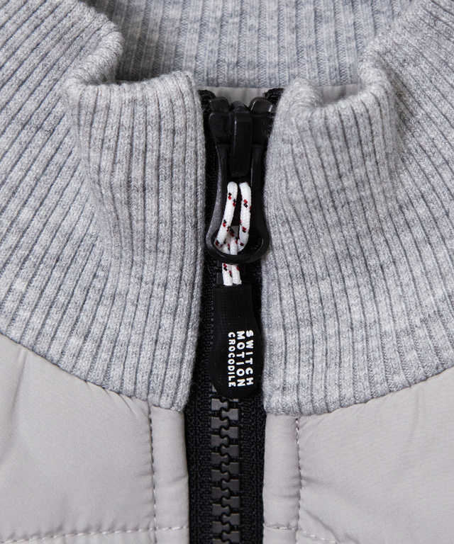 ニット ドッキング 中綿ブルゾン