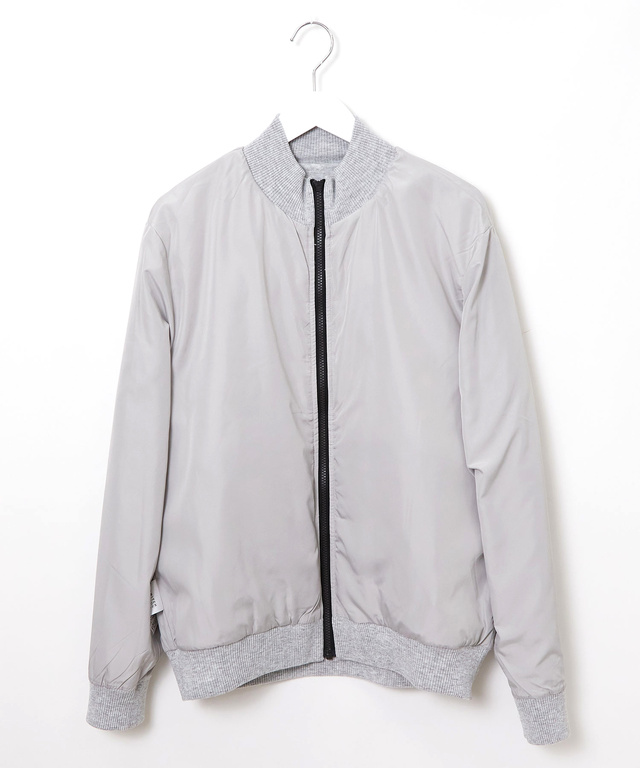 ニット ドッキング 中綿ブルゾン