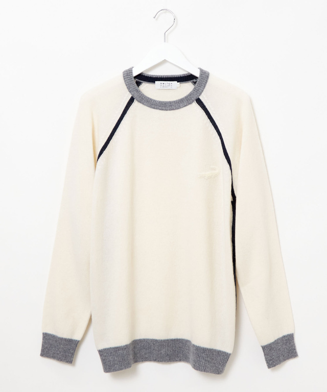 ウール ラグランスリーブ ニット【手洗いOK】