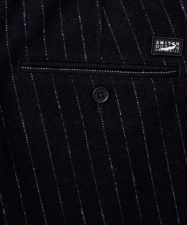 ウールブレンド フラノ風 パンツ