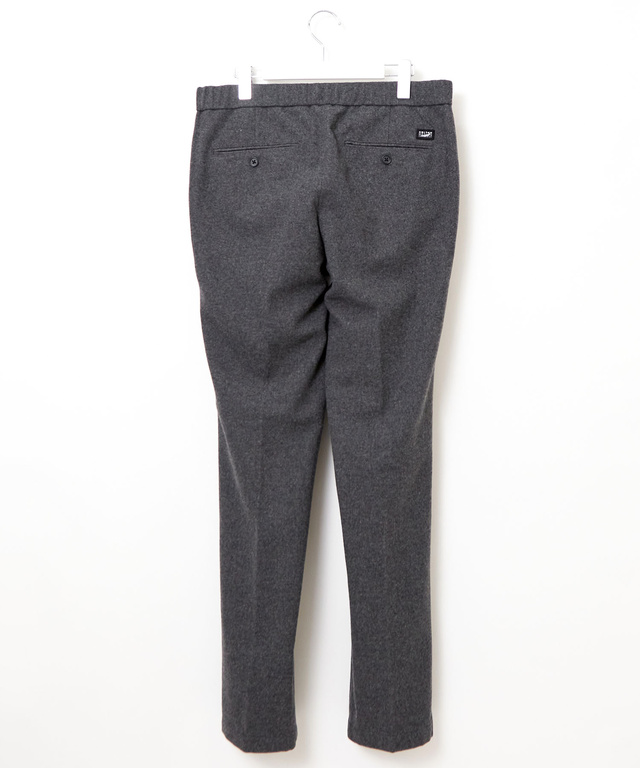 ウールブレンド フラノ風 パンツ