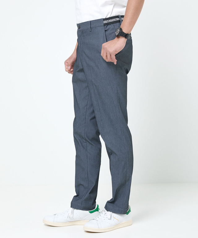 バーズアイ ストレッチ テーパードパンツ