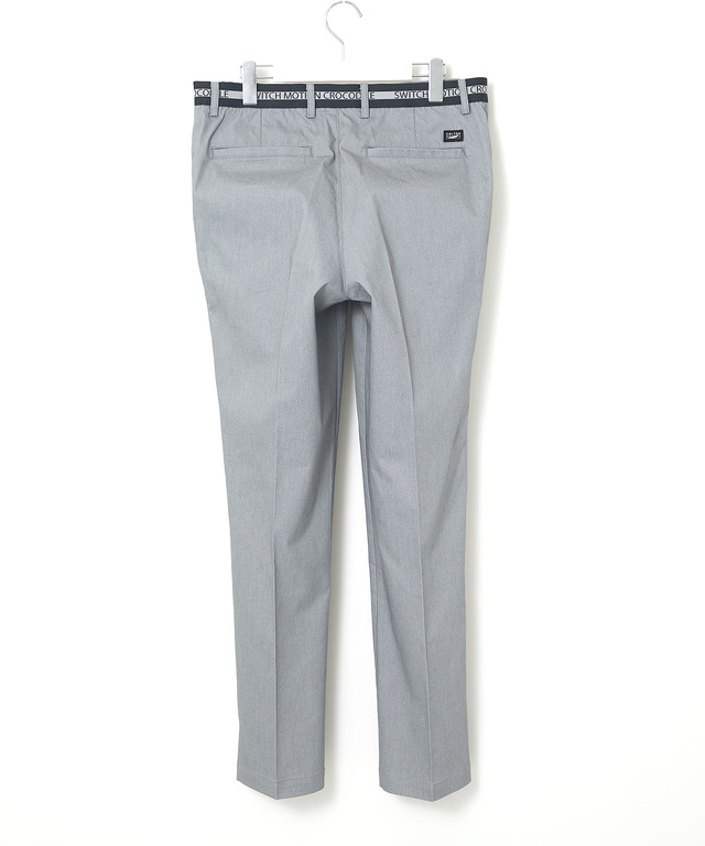 バーズアイ ストレッチ テーパードパンツ