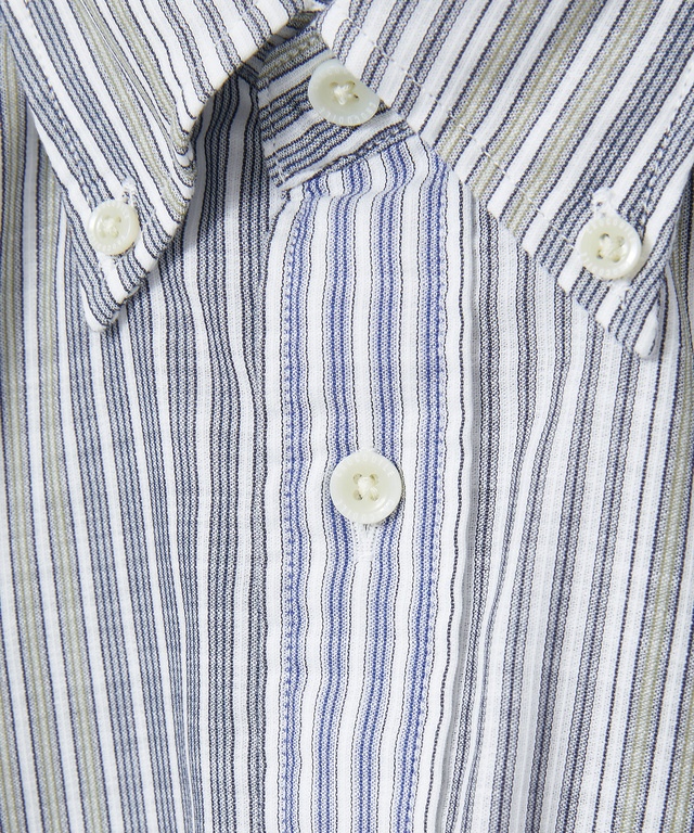 ピケ ランダムストライプ柄 シャツ