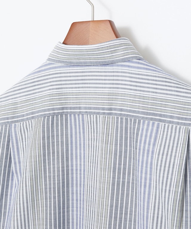 ピケ ランダムストライプ柄 シャツ