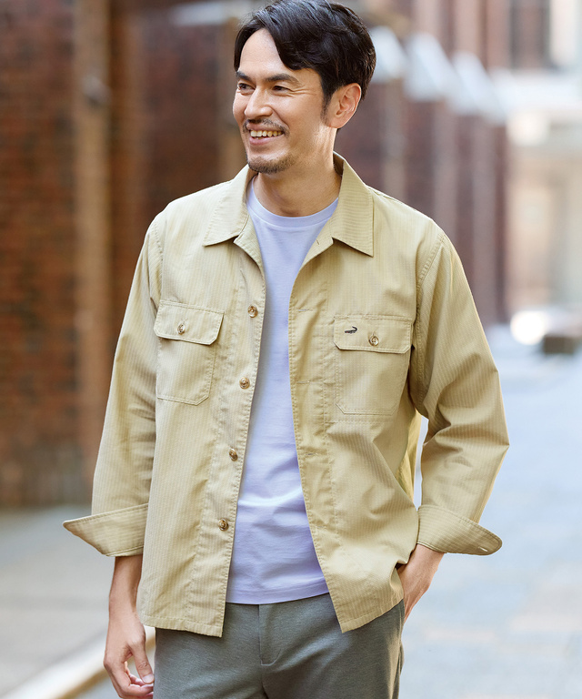 ダブルポケット付き シャツジャケット