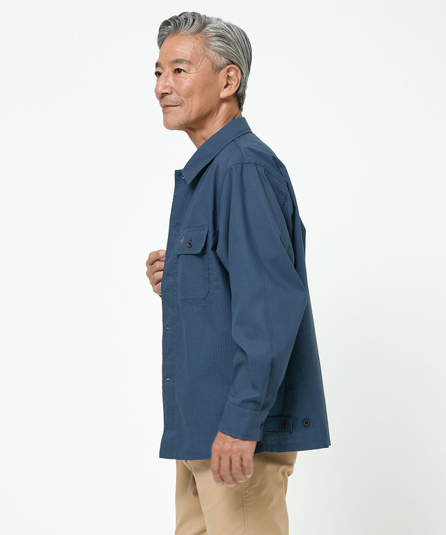 ダブルポケット付き シャツジャケット