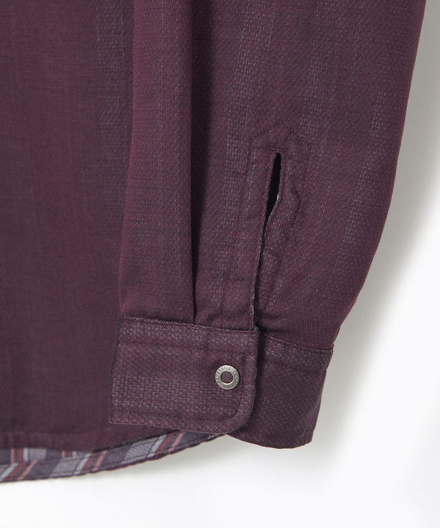 リバーシブル ストライプ柄 シャツ