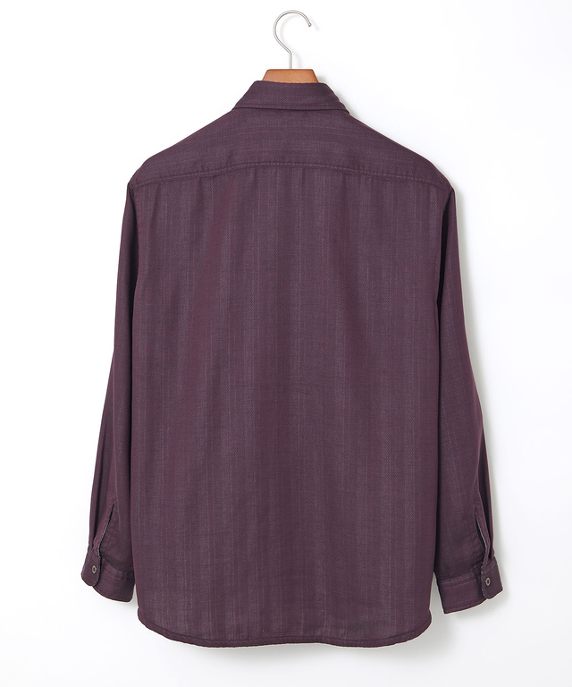 リバーシブル ストライプ柄 シャツ