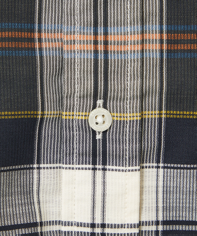 ピケ素材 チェック柄 シャツ