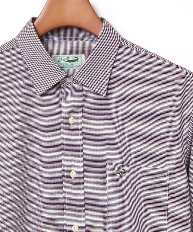 ノンアイロン 千鳥柄 シャツ【シワになりにくい】