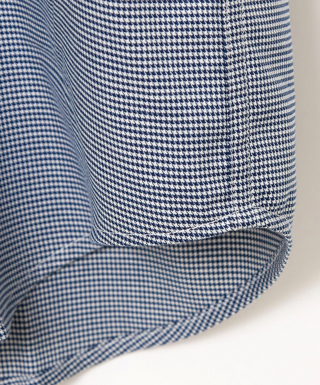 ノンアイロン 千鳥柄 シャツ【シワになりにくい】