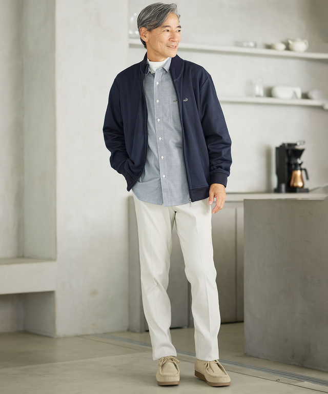 ノンアイロン 千鳥柄 シャツ【シワになりにくい】