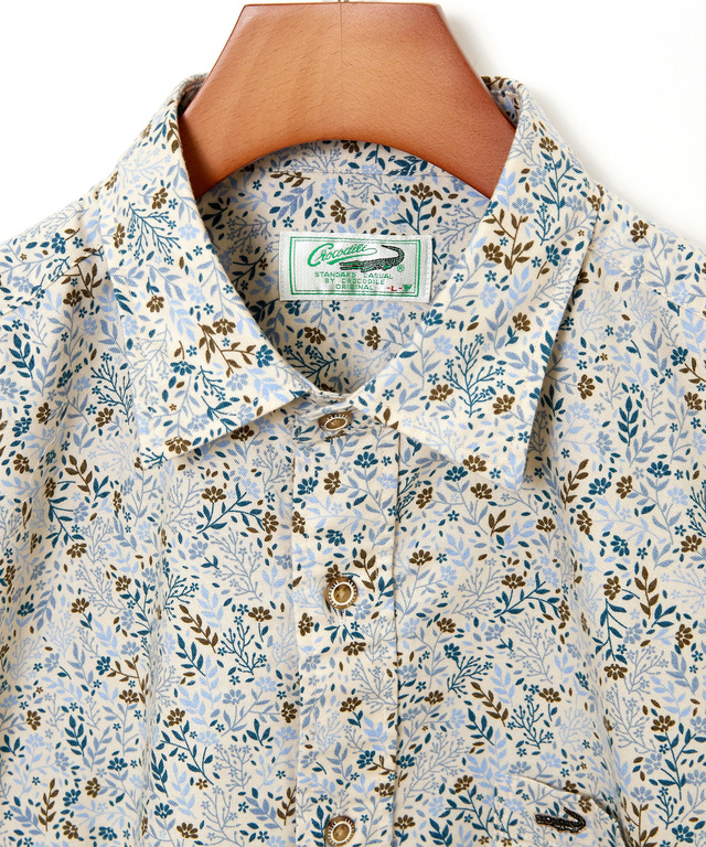 サーモ 花柄プリント シャツ