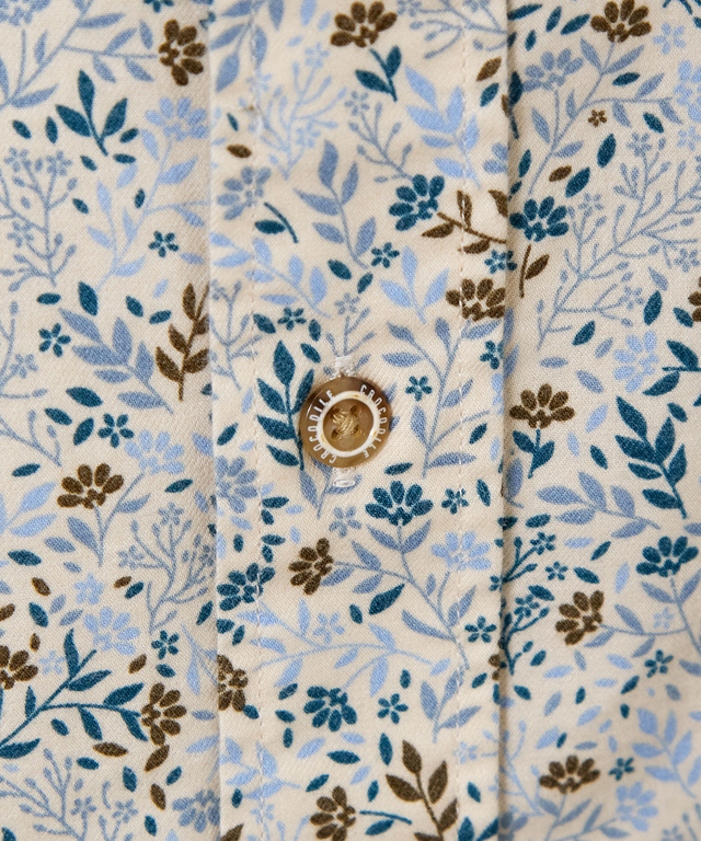 サーモ 花柄プリント シャツ