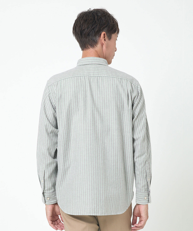 オックスフォード ストライプ柄 シャツ