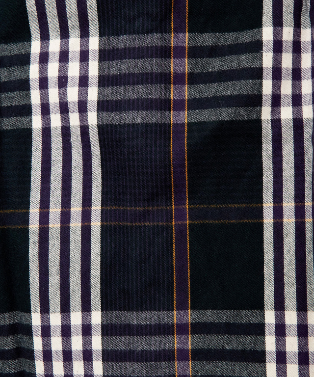 シャギー加工 タータン柄 シャツ