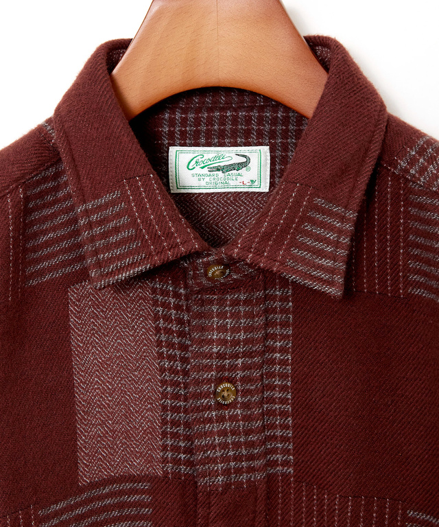 コットンビエラ パッチワーク調 シャツ