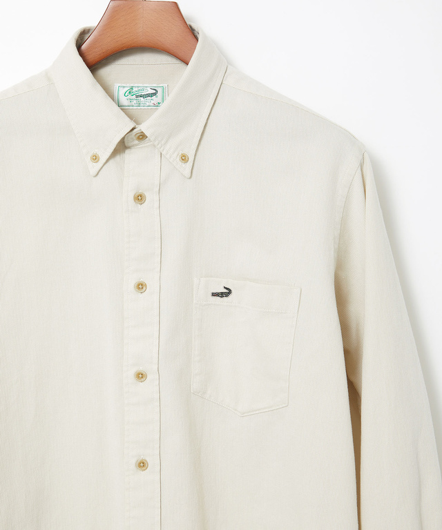 ピケ素材 ボタンダウン シャツ