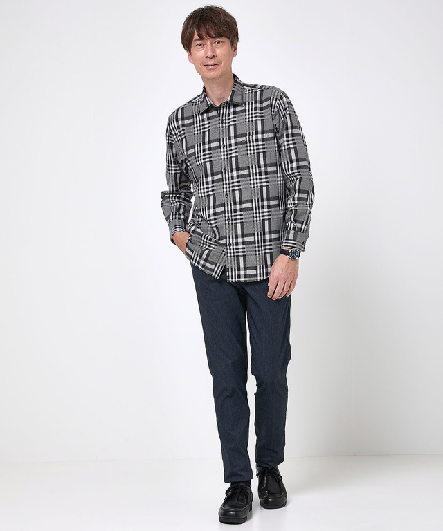 サーモ チェック柄 シャツ