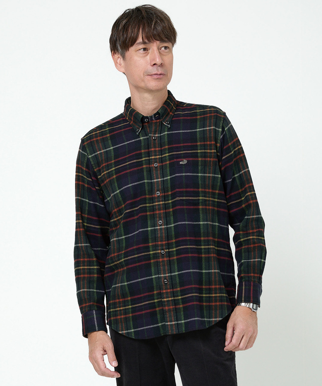 チェック柄 ビエラ生地 シャツ