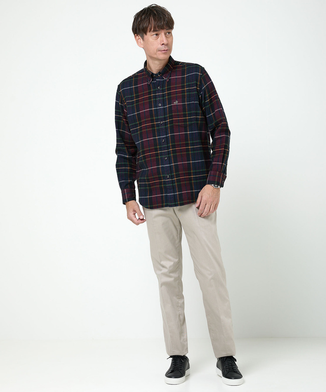 チェック柄 ビエラ生地 シャツ