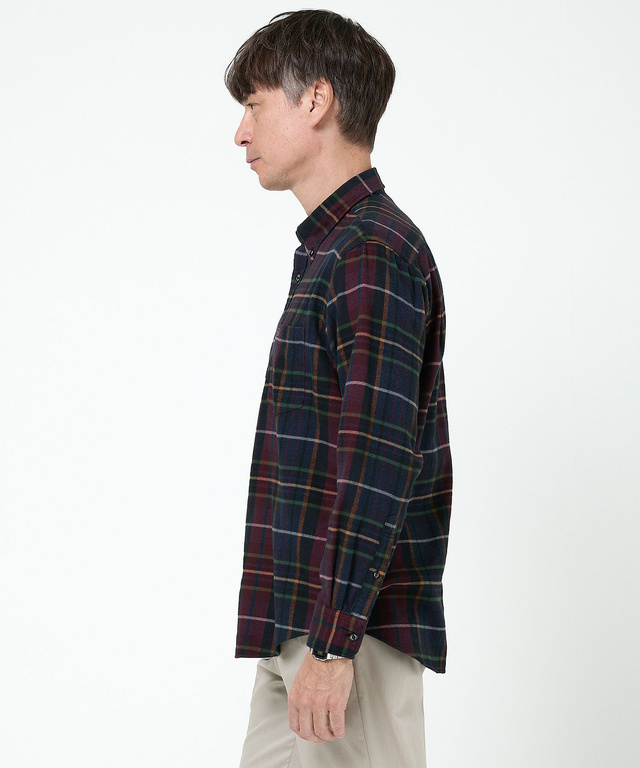 チェック柄 ビエラ生地 シャツ