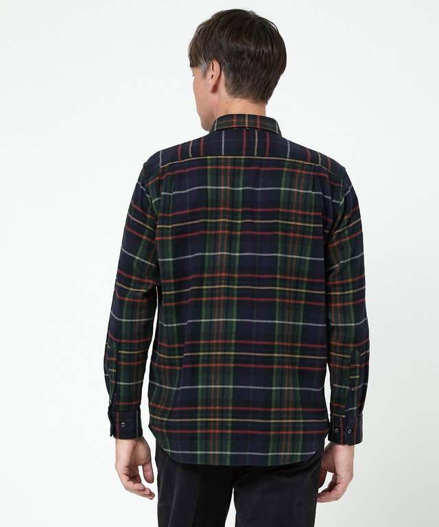 チェック柄 ビエラ生地 シャツ