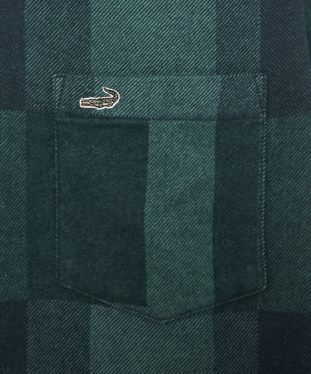 チェック柄 昼夜織り ボタンダウンシャツ