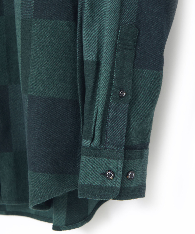 チェック柄 昼夜織り ボタンダウンシャツ