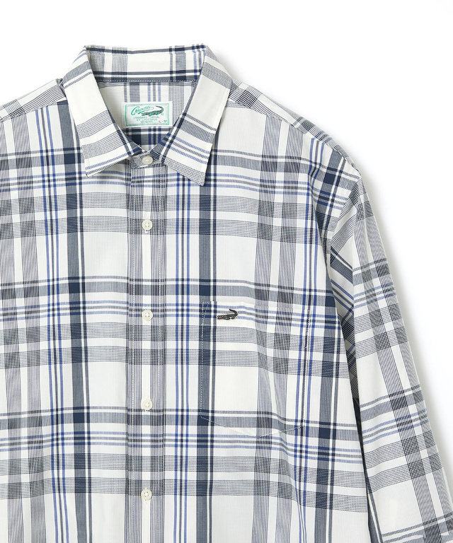 ノンアイロン マドラスチェック シャツ 【シワになりにくい】