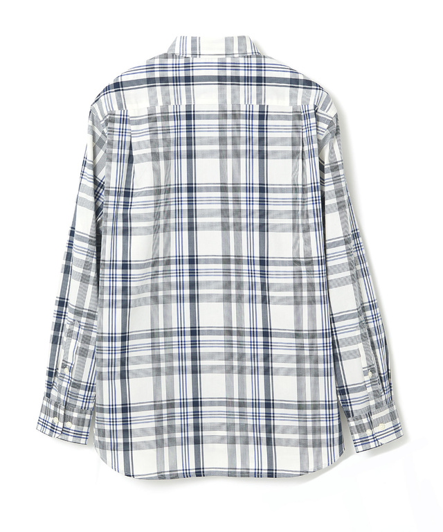 ノンアイロン マドラスチェック シャツ 【シワになりにくい】