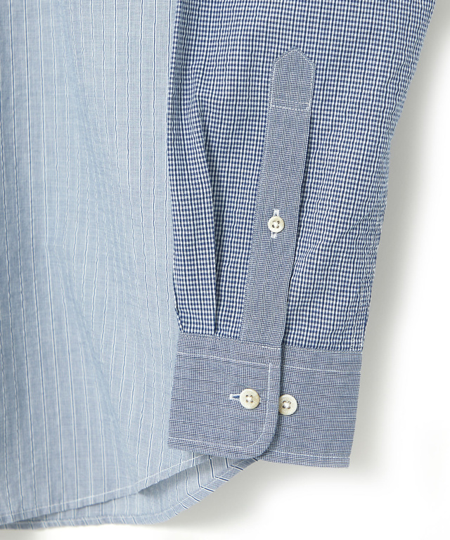 サッカー織り クレイジーパターン ボタンダウンシャツ【吸汗速乾】