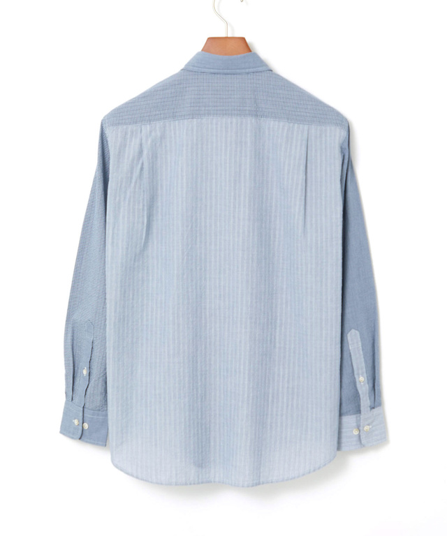 サッカー織り クレイジーパターン ボタンダウンシャツ【吸汗速乾】