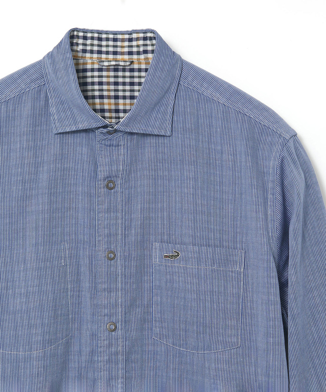クロコダイルタータン リバーシブル シャツ【吸汗速乾】