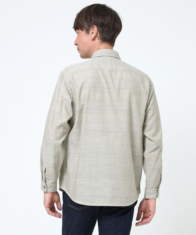 ダブルガーゼ マルチボーダー リバーシブルシャツ【吸汗速乾】