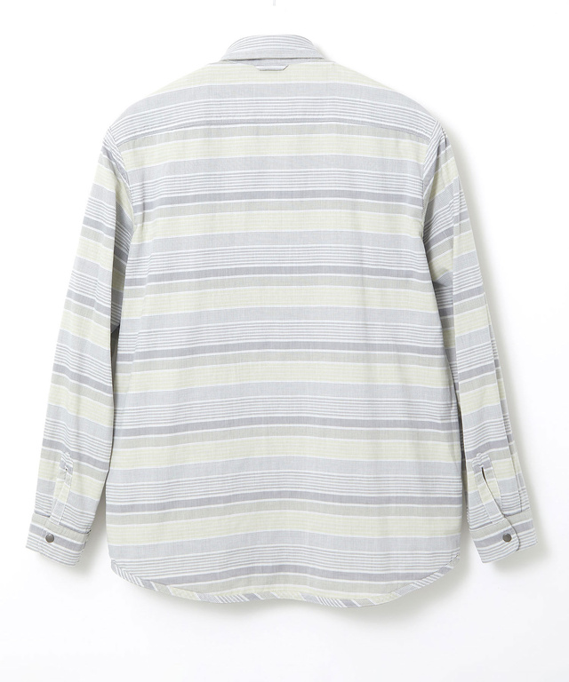 ダブルガーゼ マルチボーダー リバーシブルシャツ【吸汗速乾】