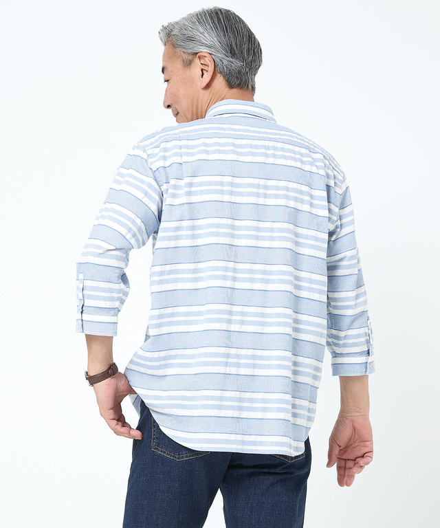 サッカー ボーダー 七分丈 シャツ 【吸汗速乾】