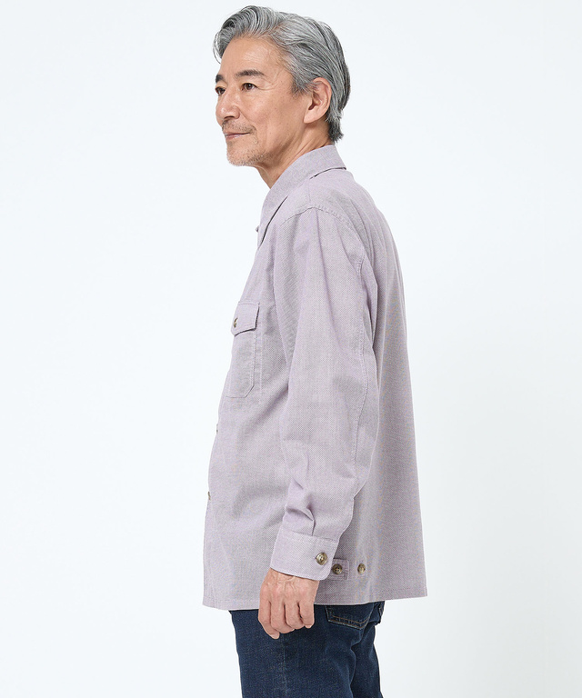 カラミ織り CPO シャツジャケット【シワになりにくい】