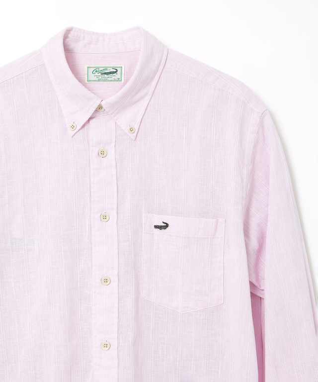 ゼロリネン ストライプ シャツ